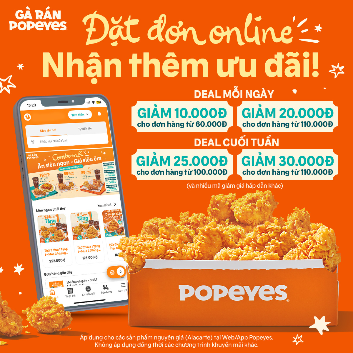 ĐẶT ĐƠN ONLINE NHẬN THÊM ƯU ĐÃI